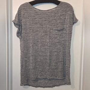 Calvin Klein: Women's Soft Gray Short Sleeve Top.  Size L.